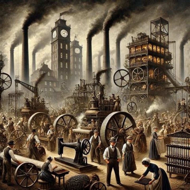 What are some characteristics of the industrial revolution?