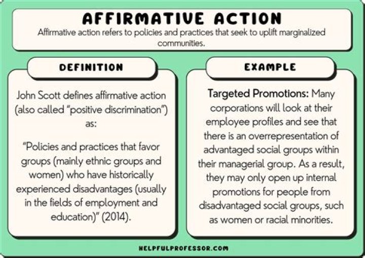 What are some examples of affirmative action?