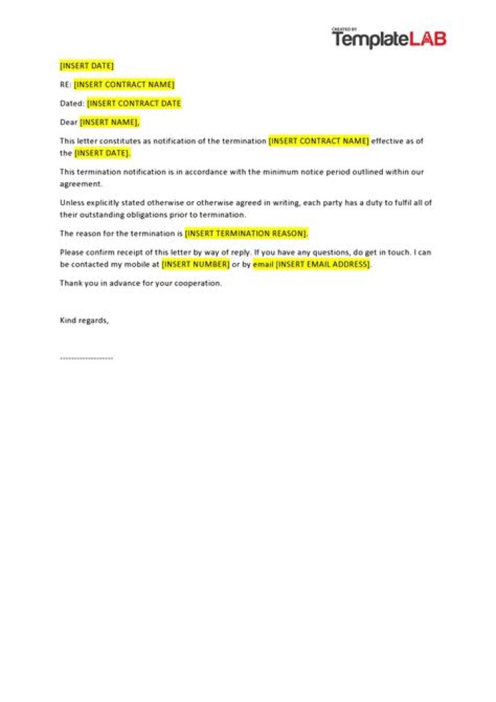 What are some ways to terminate a contract?