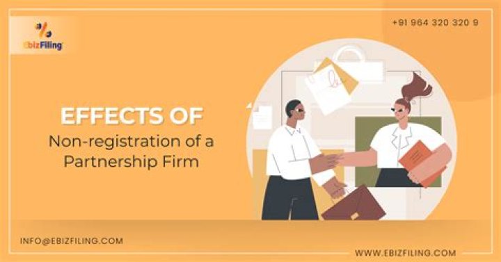 What are the consequences of non registration of a partnership firm?