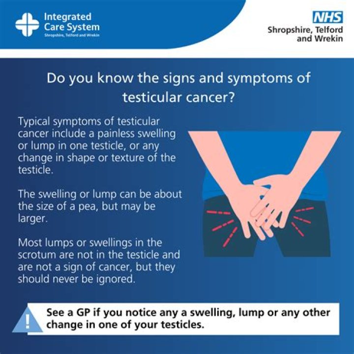 What are the early warning signs of testicular cancer?