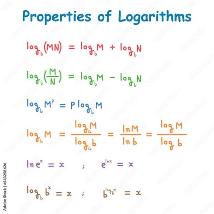 What are the properties of logarithms?
