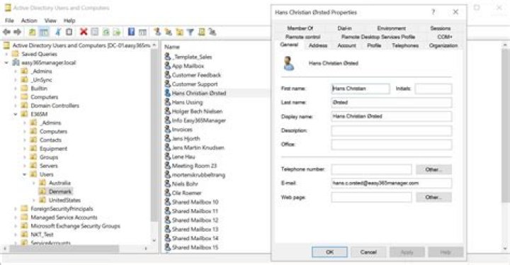 What are the services in Active Directory?