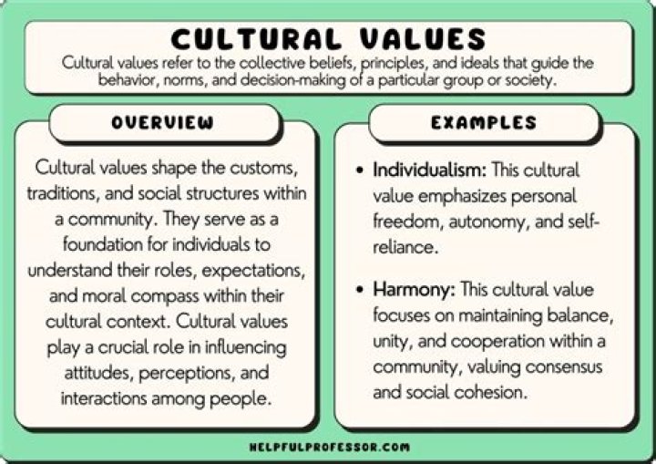 What are the values of culture?
