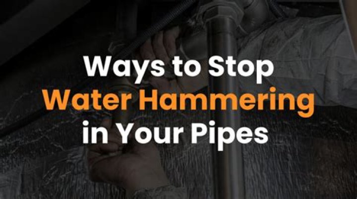 What causes hammering in water pipes?