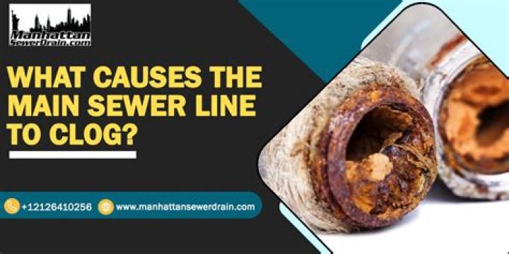 What causes sewer line to clog?