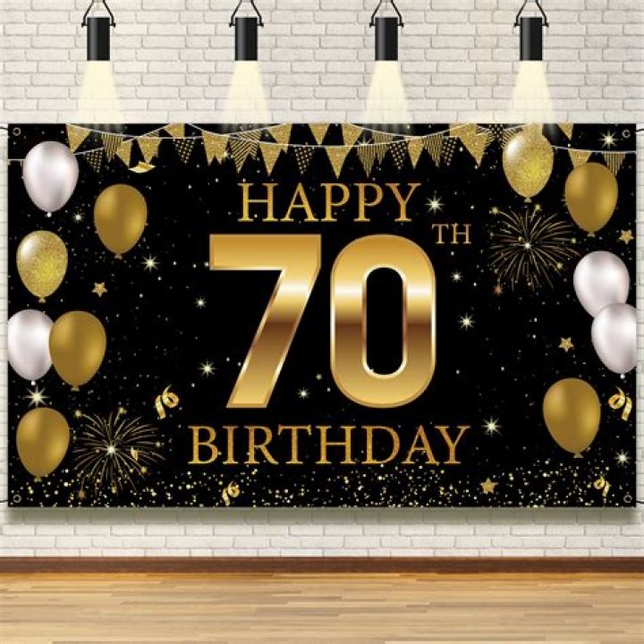 What Colour is 70th birthday?