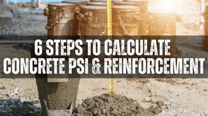What determines the PSI of concrete?