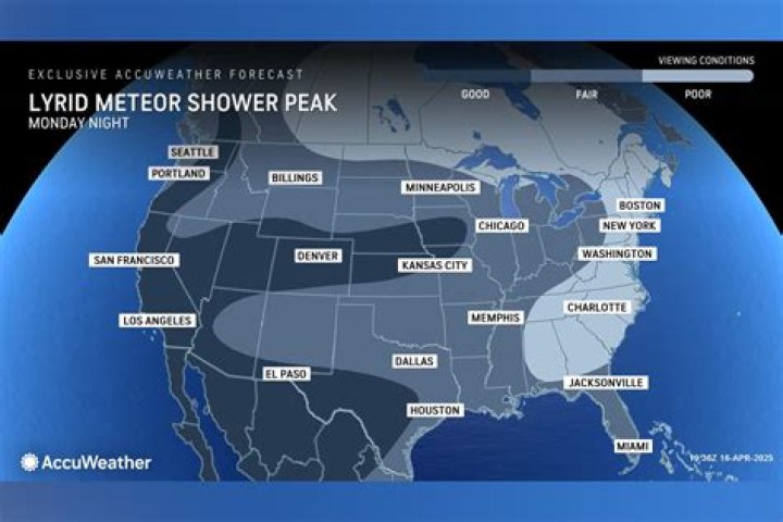 What direction do you look to see the meteor shower?