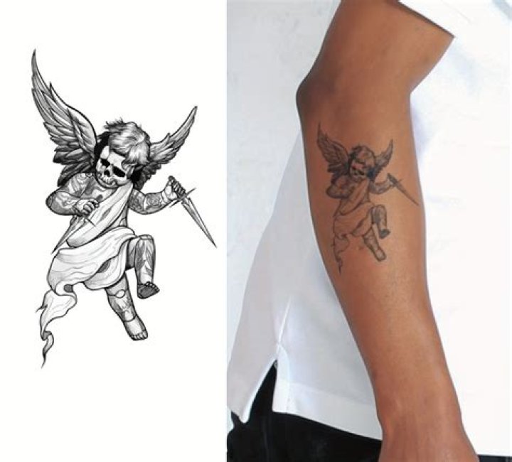 What do angel tattoos symbolize?