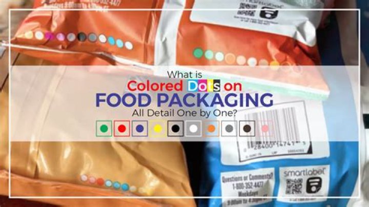 What do the colored dots on packaging mean?