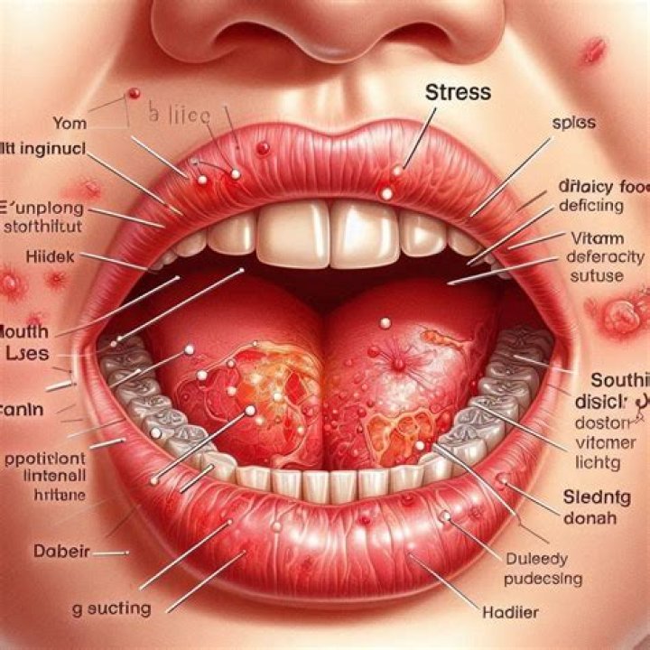 What do tongue ulcers look like?