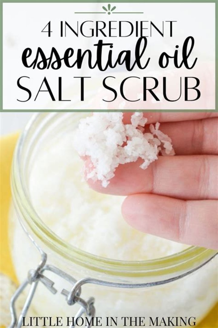 What do you do with a salt scrub?