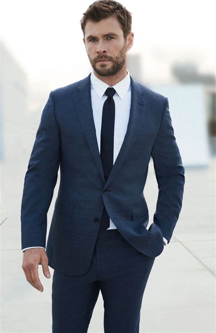 What do you wear with a blue suit?