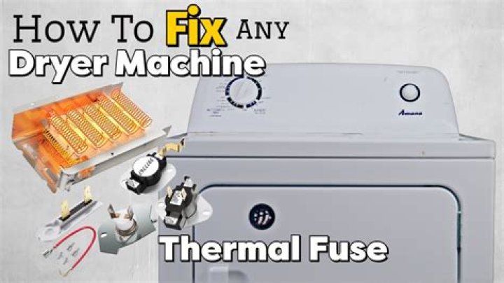 What does a thermal fuse do in a dryer?