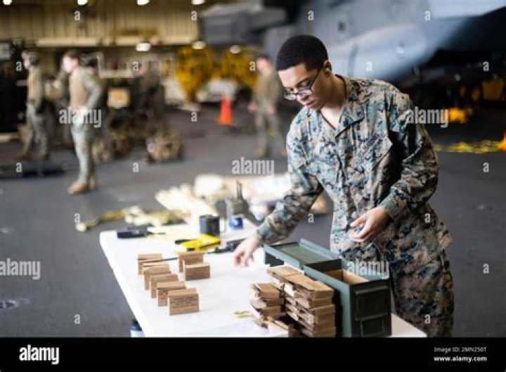 What does an ammunition technician do in the Marines?