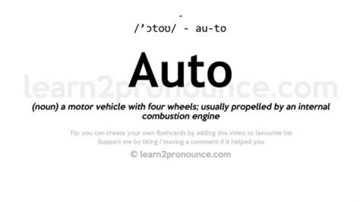 What does AUTO mean in science?