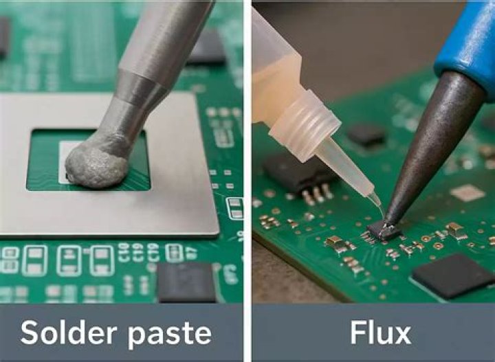 What does flux do when soldering?