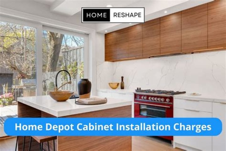 What does Home Depot charge for cabinet installation?