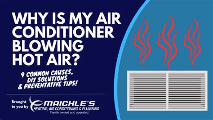 What does it mean when your car AC blows hot air?