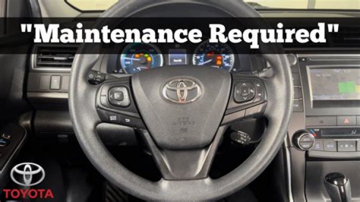 What does maint reqd mean on a 2012 Toyota Camry?