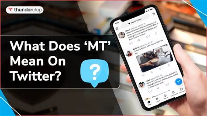 What does MT mean on twitter?