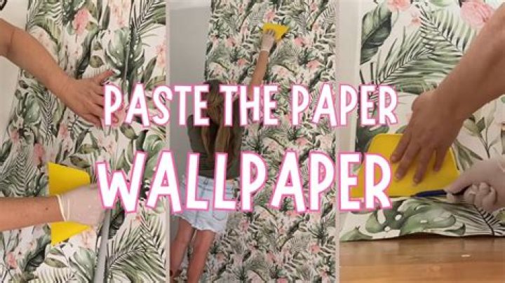 What does paste the paper wallpaper mean?