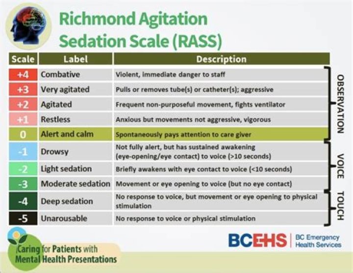 What does RASS score mean?