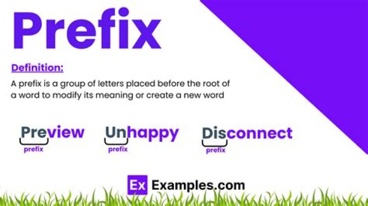 What does street prefix mean?