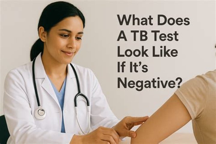 What does the TB test look like when it is negative?