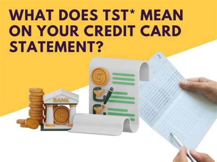 What does TST mean on bank statement?