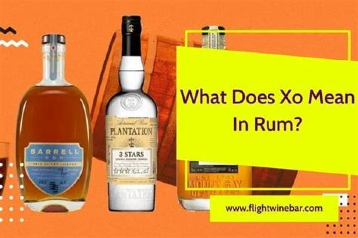 What does XO Alcohol mean?