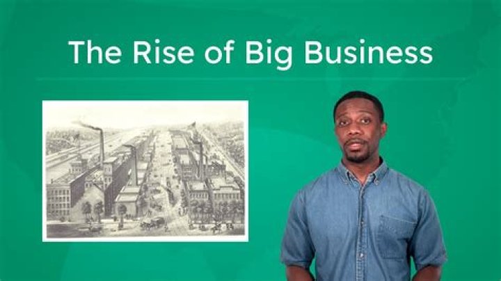 What factors led to the rise of big business in the United States?