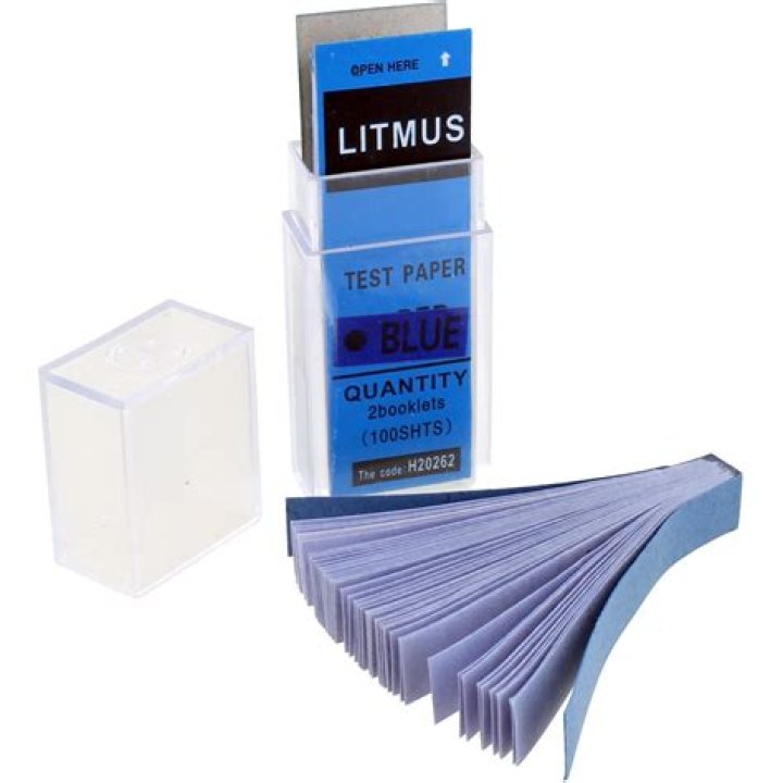 What has no effect on blue litmus paper?