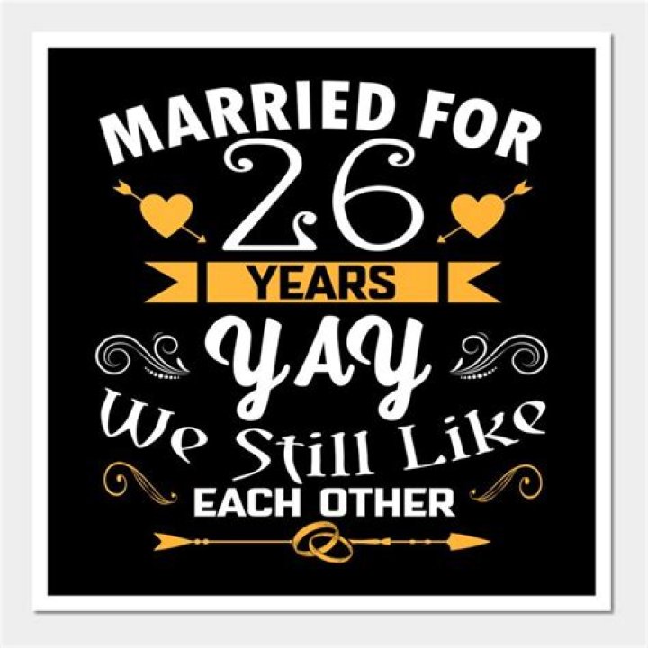 What is 26th wedding anniversary?