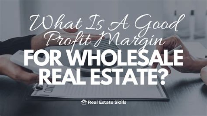What is a good profit margin for wholesale?
