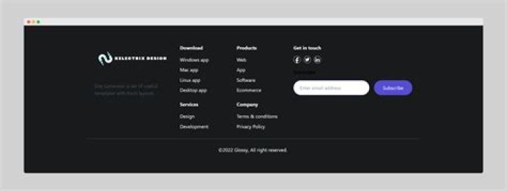 What is a legal footer?