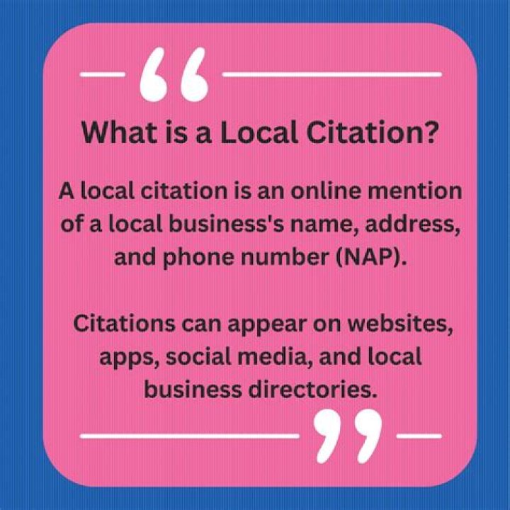 What is a local citation?