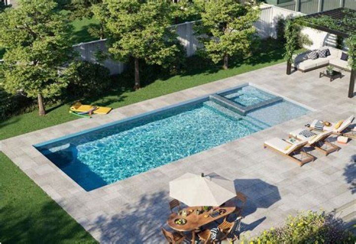 What is a partial inground pool?