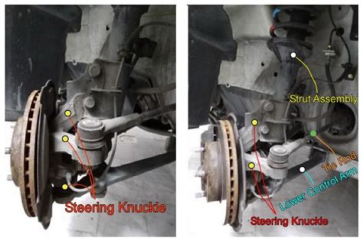 What is a rear knuckle on a car?