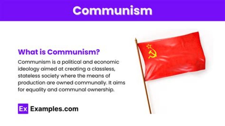 What is a sentence for communism?