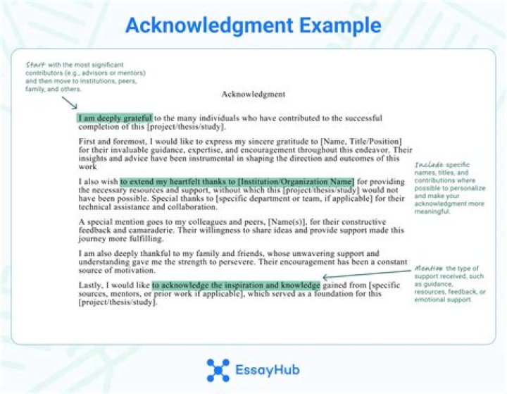 What is Acknowledgement statement?