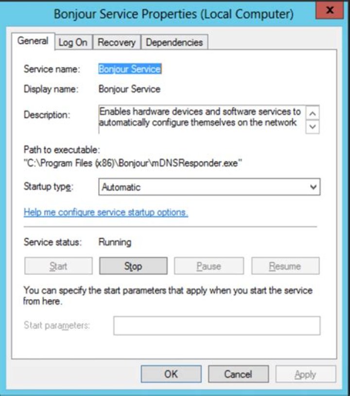 What is Bonjour service on my PC?