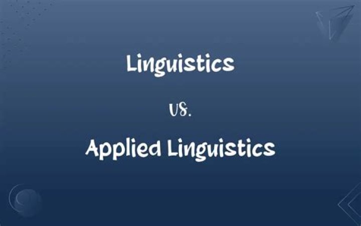 What is difference between linguistics and applied linguistics?