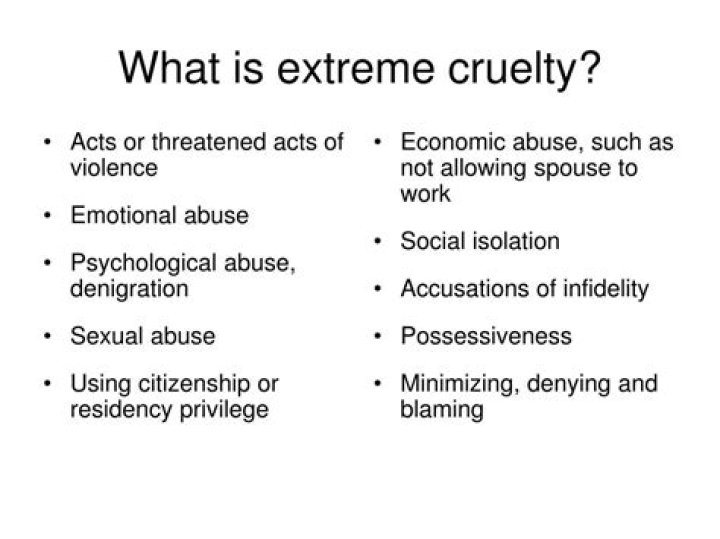 What is extreme cruelty?