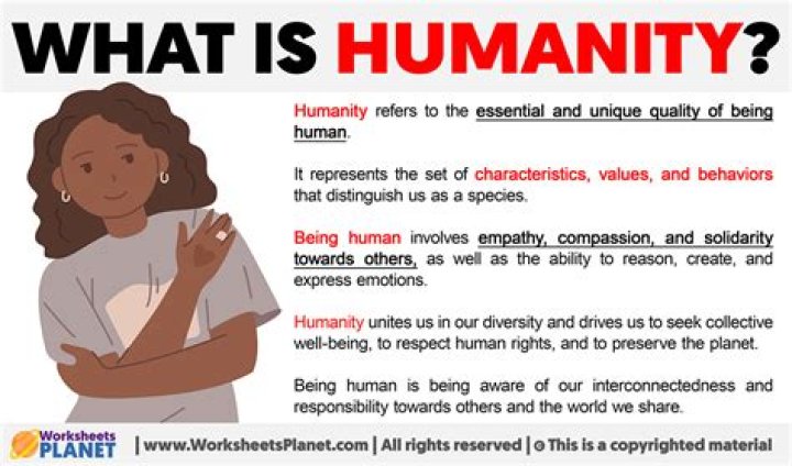 What is humanity in English?