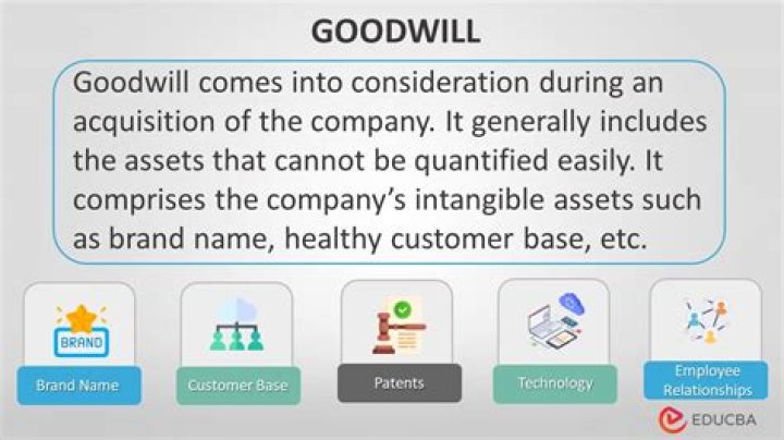 What is included in goodwill?