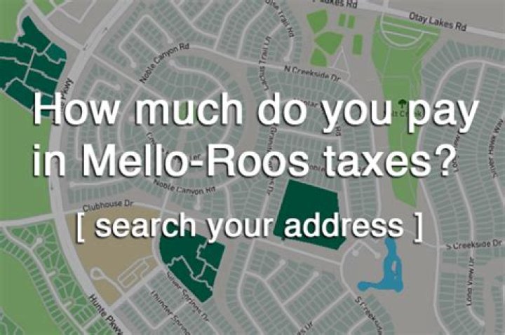 What is Mello Roos in San Diego?