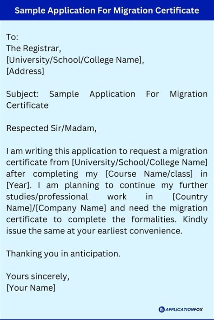 What is migration certificate in college?