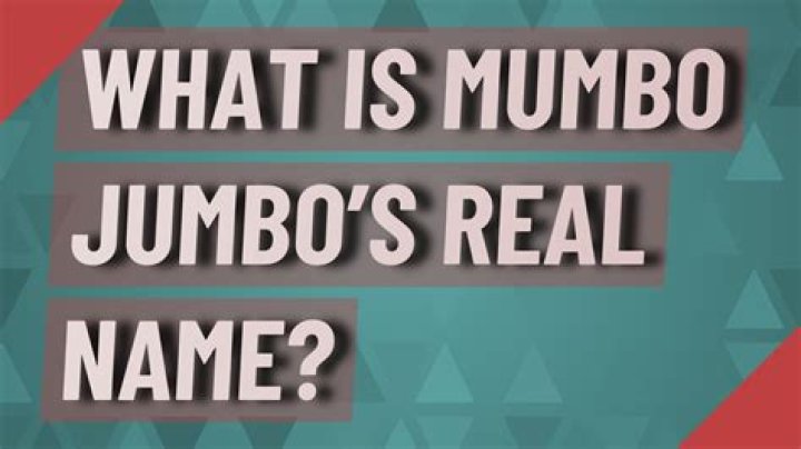 What is Mumbo Jumbo's real name?